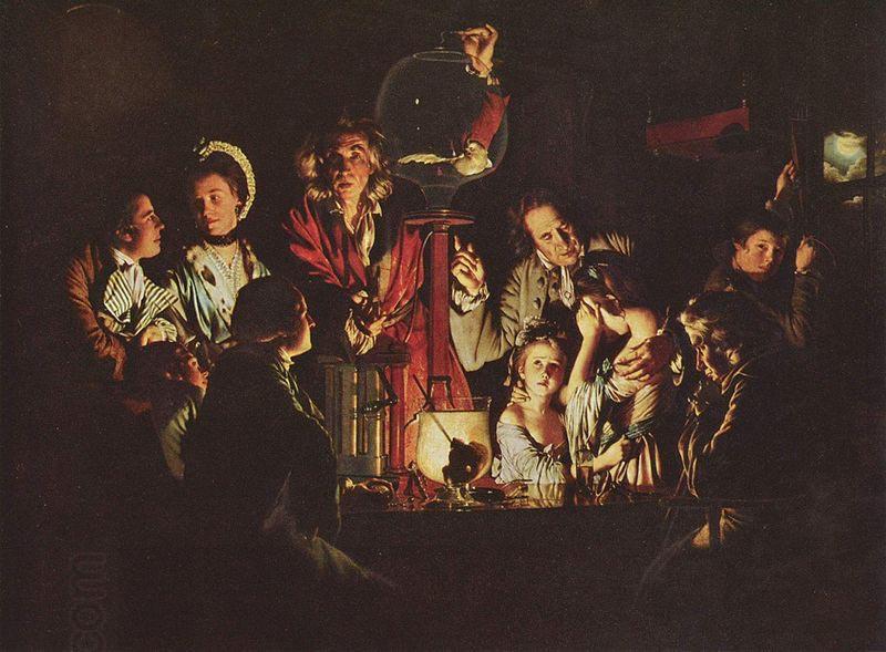 Joseph wright of derby An Experiment on a Bird in the Air Pump oil painting picture